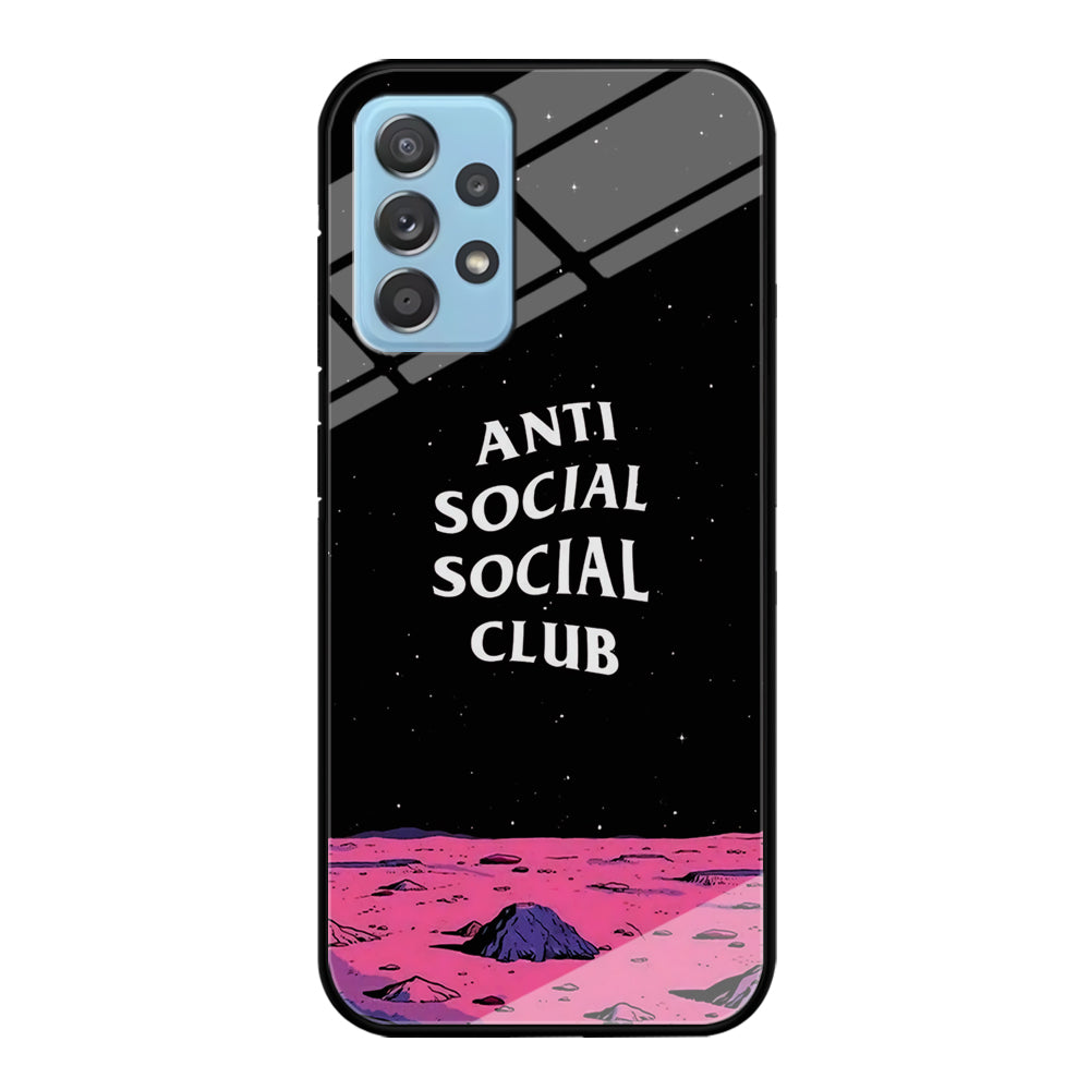 Anti Social Club Moon Samsung Galaxy A72 Case-Phone Case-Tempered Glass Case-Altracase