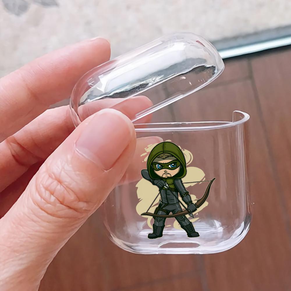 Arrow Mini Cartoon Hard Plastic Protective Clear Case Cover For Apple Airpods-AirPod Case-Altracase