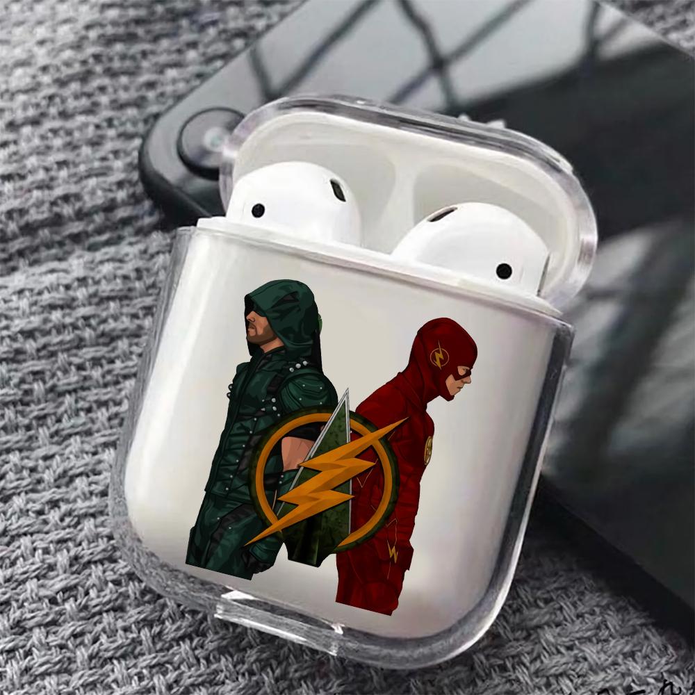 Arrow and The Flash Hard Plastic Protective Clear Case Cover For Apple Airpods-AirPod Case-Altracase
