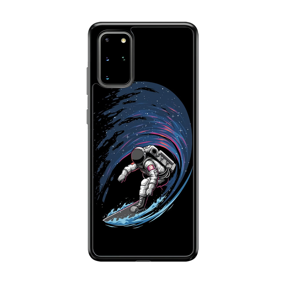 Astronaut Surfing The Sky Samsung Galaxy S20 Plus Case-Phone Case-Tempered Glass Case-Altracase