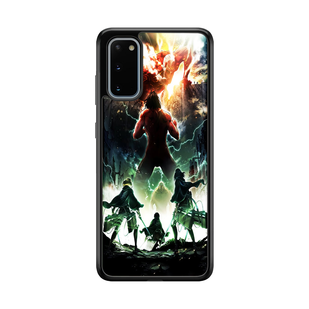 Attack On Titan Broken Wall Samsung Galaxy S20 Case-Phone Case-Tempered Glass Case-Altracase