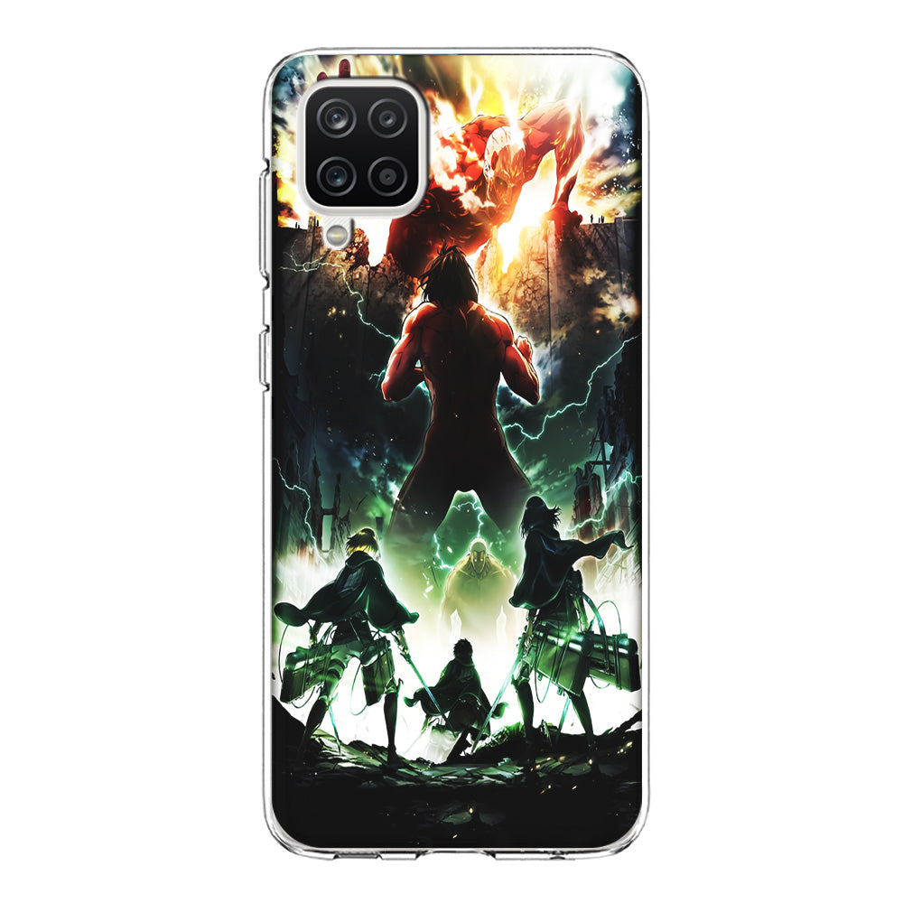 Attack On Titan Broken Wall Samsung Galaxy A12 Case-Phone Case-Clear Soft Case-Altracase