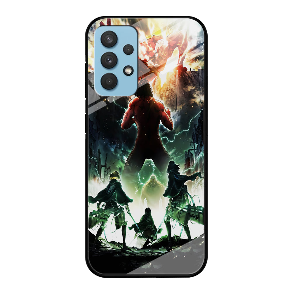 Attack On Titan Broken Wall Samsung Galaxy A32 Case-Phone Case-Tempered Glass Case-Altracase