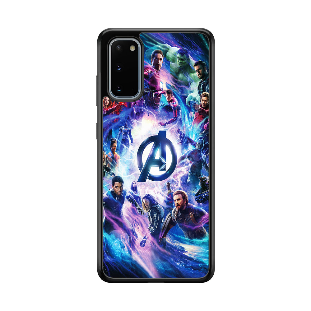 Avengers All Heroes Samsung Galaxy S20 Case-Phone Case-Rubber Black (2D Case)-Altracase