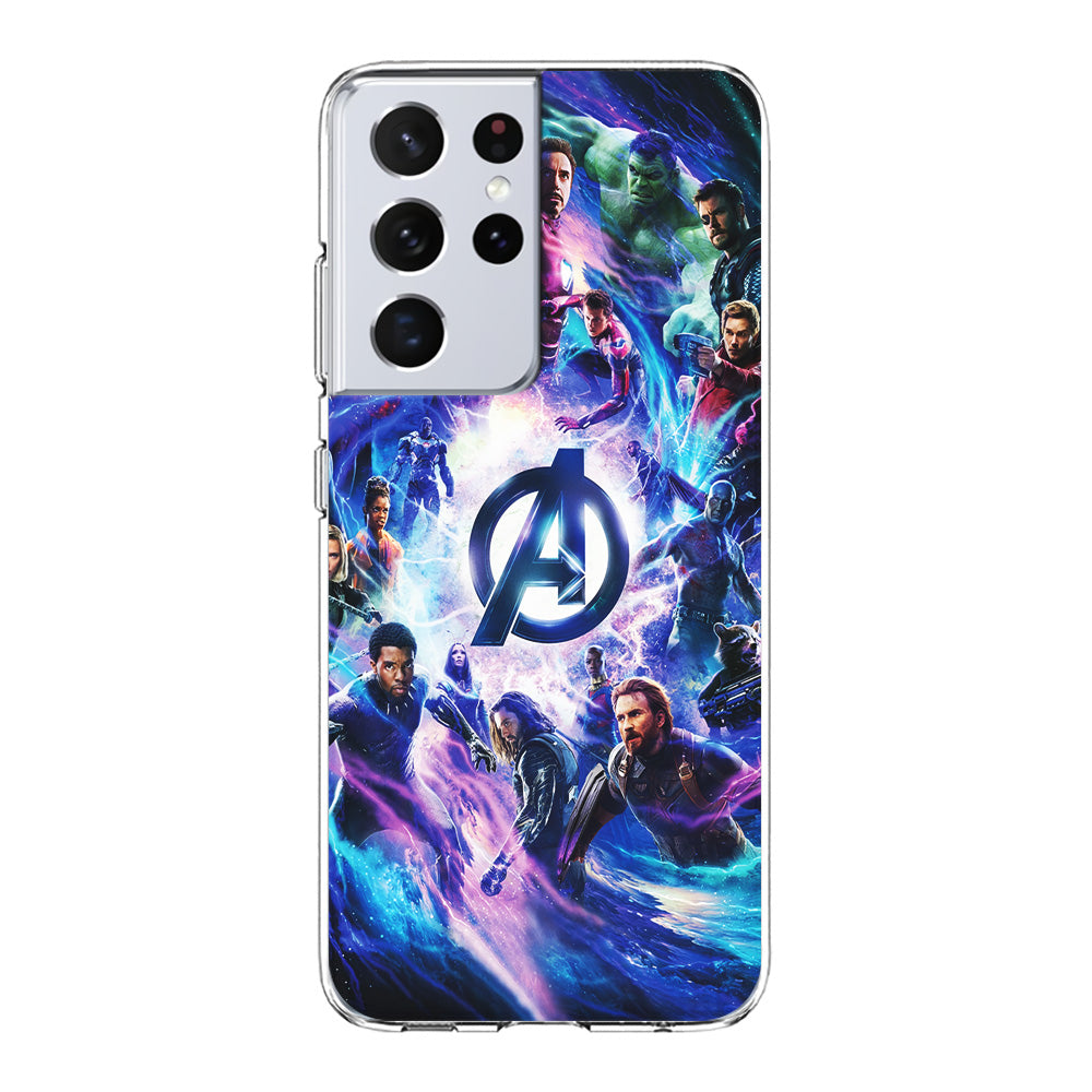 Avengers All Heroes Samsung Galaxy S23 Ultra Case-Phone Case-Clear Soft Case-Altracase