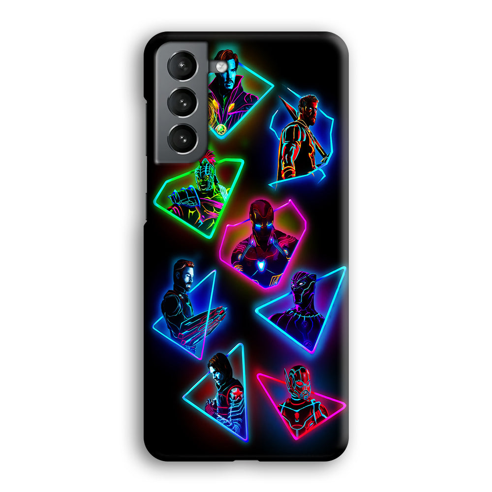 Avengers Glow Neon Samsung Galaxy S22 Case-Phone Case-3D Case-Altracase