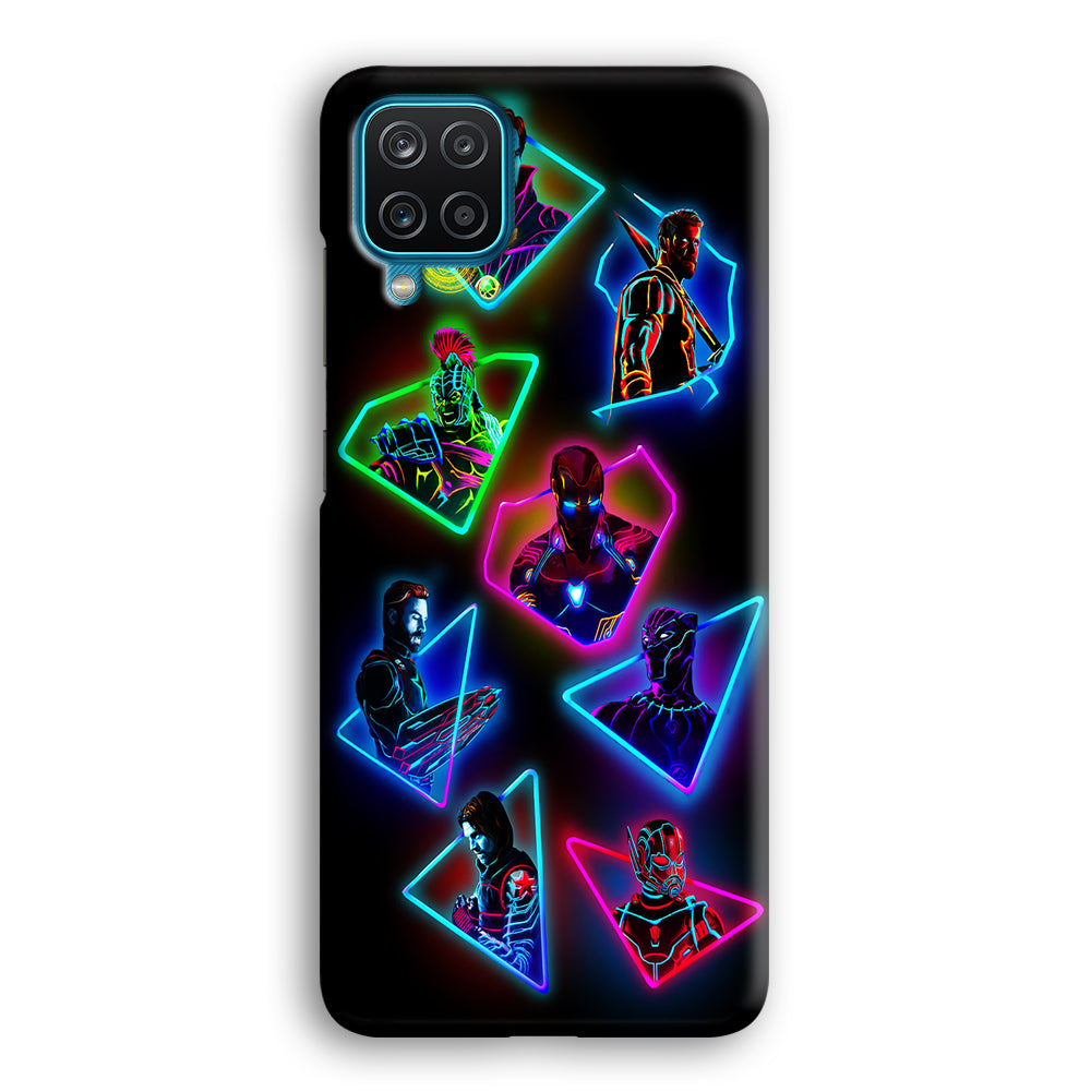 Avengers Glow Neon Samsung Galaxy A12 Case-Phone Case-3D Case-Altracase