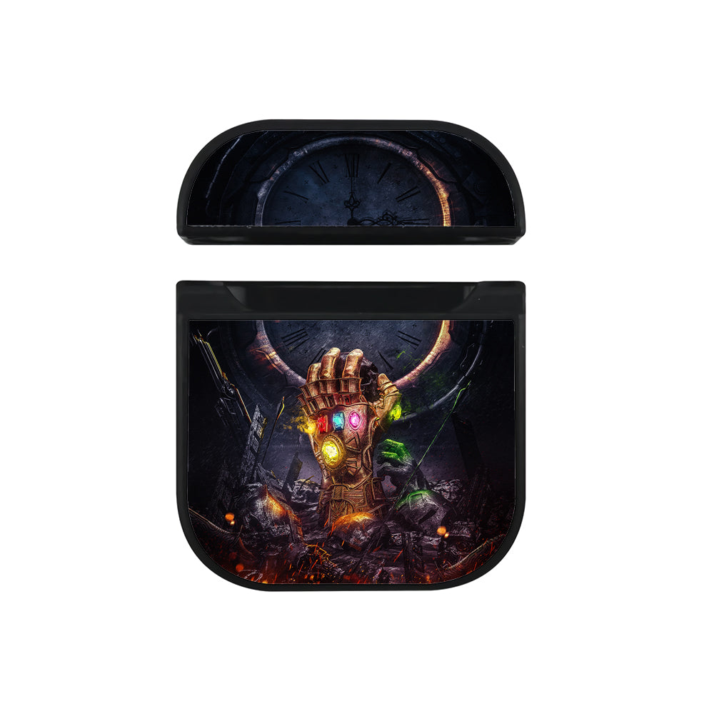 Avengers Infinity War Gauntlet Hard Plastic Case Cover For Apple Airpods-AirPod Case-Black-Altracase