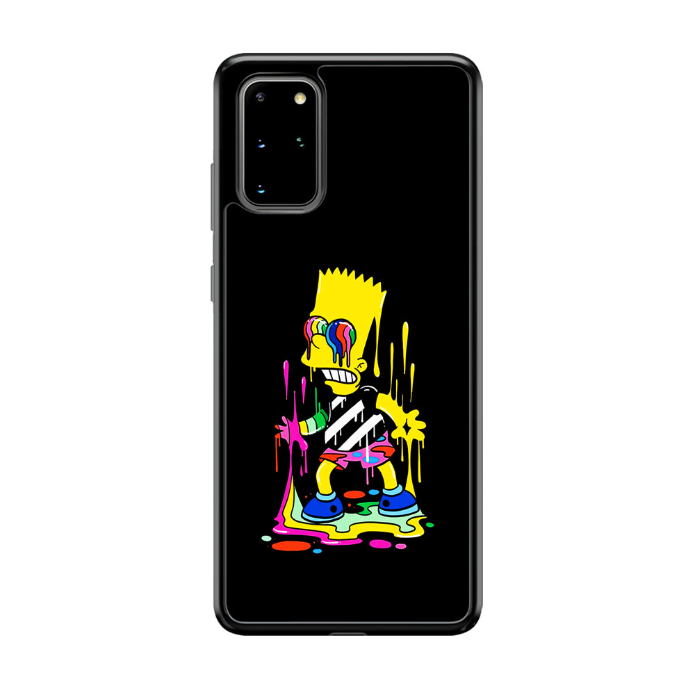 Bart Simpson Painting Samsung Galaxy S20 Plus Case-Phone Case-Rubber Black (2D Case)-Altracase