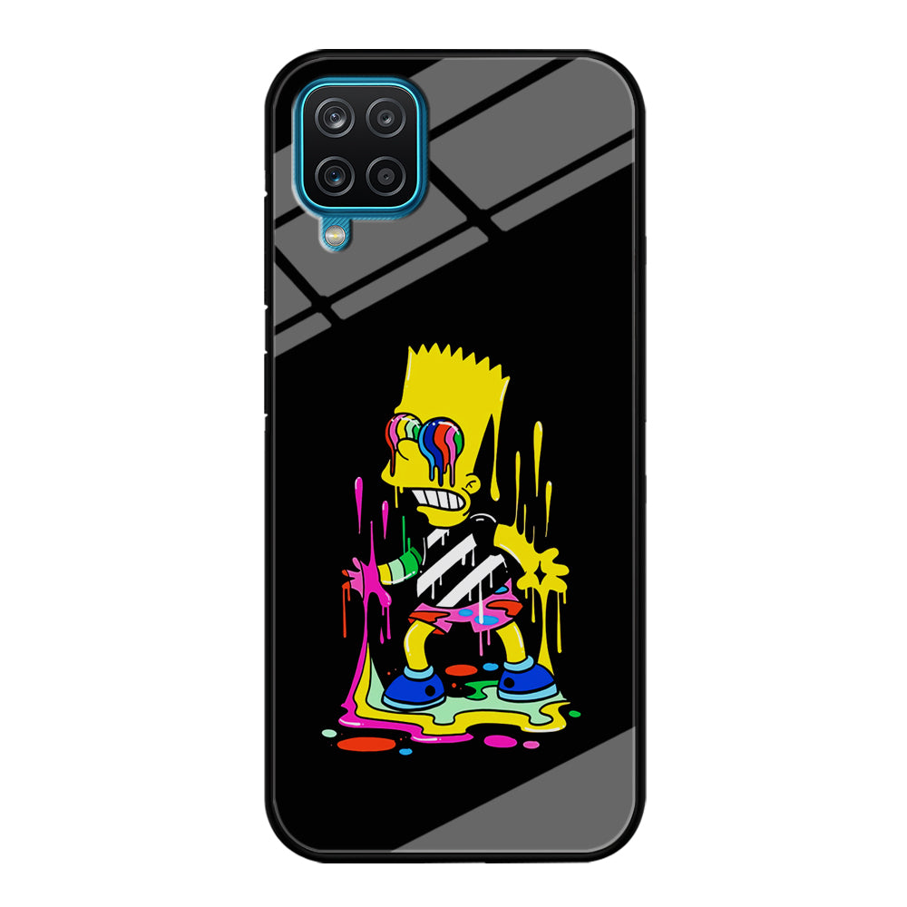 Bart Simpson Painting Samsung Galaxy A12 Case-Phone Case-Tempered Glass Case-Altracase