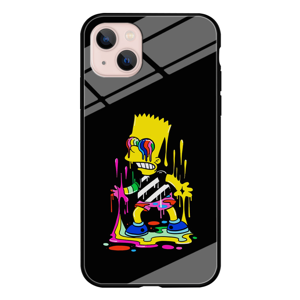Bart Simpson Painting iPhone 14 Case-Phone Case-Tempered Glass Case-Altracase