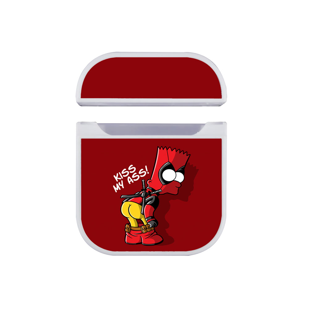 Bartpool Simpson Kiss My Ass Apple AirPods Case-AirPod Case-White-Altracase