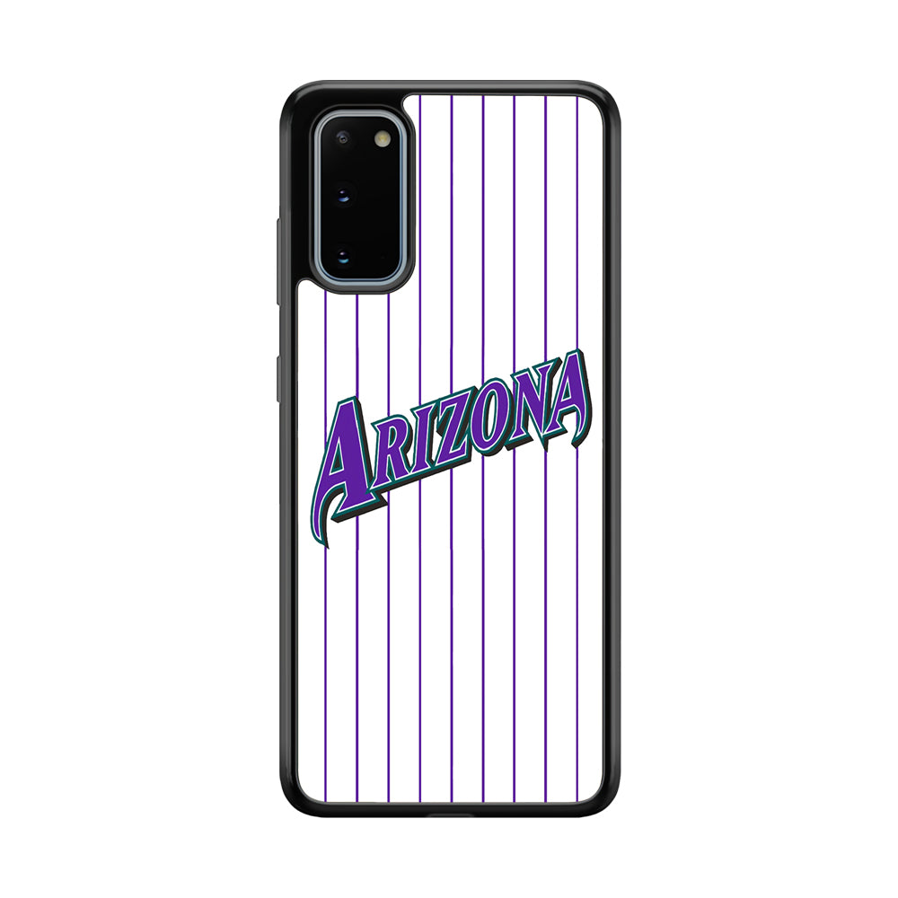 Baseball Arizona Diamondbacks MLB 001 Samsung Galaxy S20 Case-Phone Case-Rubber Black (2D Case)-Altracase