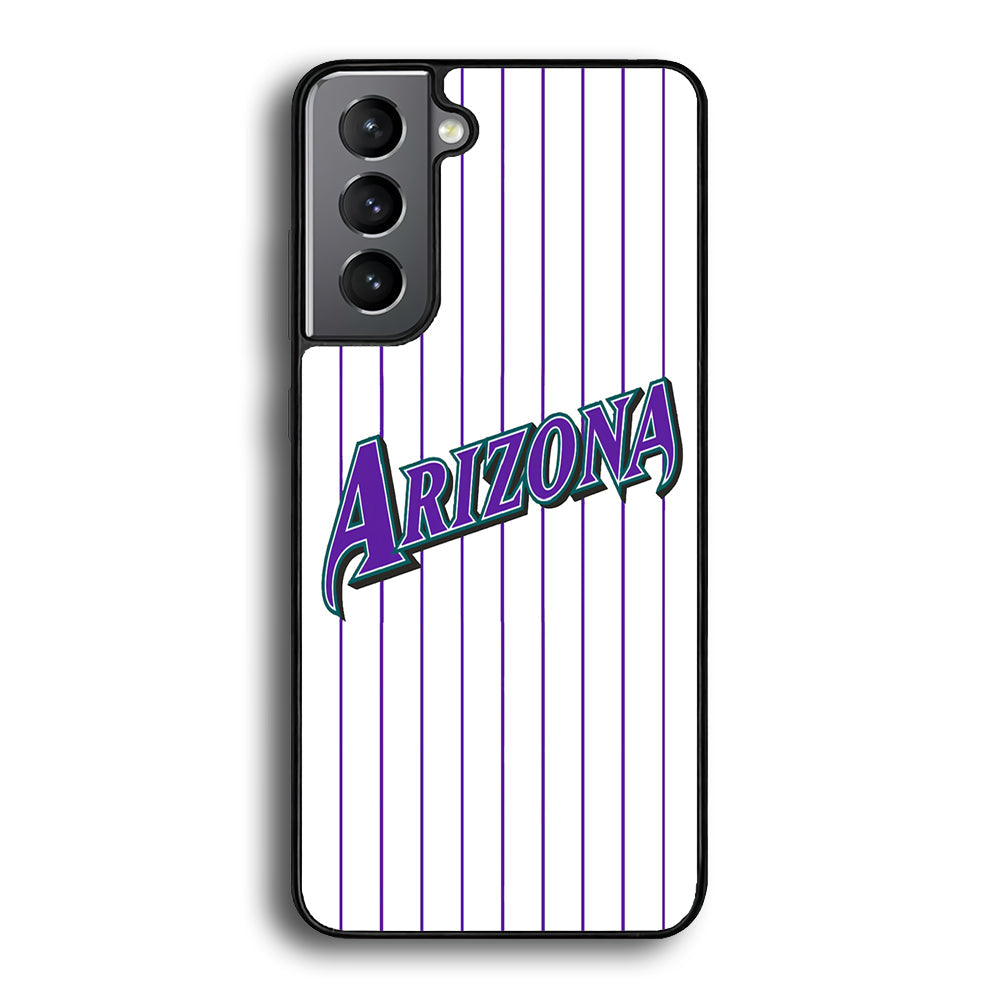 Baseball Arizona Diamondbacks MLB 001 Samsung Galaxy S25 Case-Phone Case-Rubber Black (2D Case)-Altracase