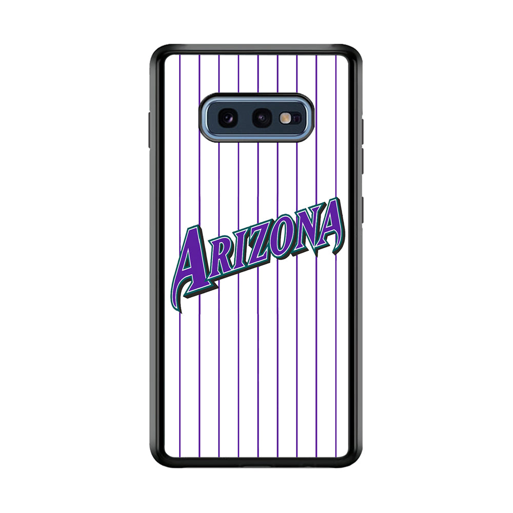 Baseball Arizona Diamondbacks MLB 001 Samsung Galaxy S10E Case-Phone Case-Rubber Black (2D Case)-Altracase