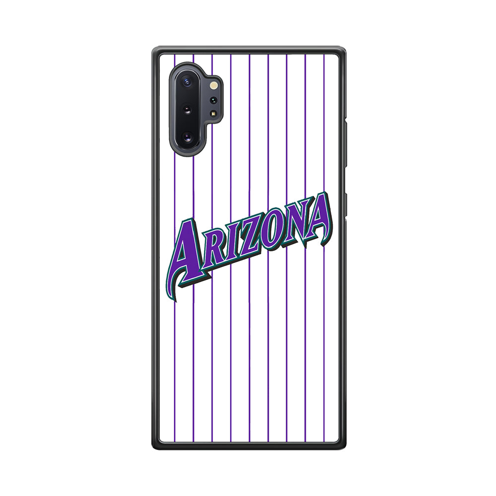Baseball Arizona Diamondbacks MLB 001 Samsung Galaxy Note 10 Plus Case-Phone Case-Rubber Black (2D Case)-Altracase