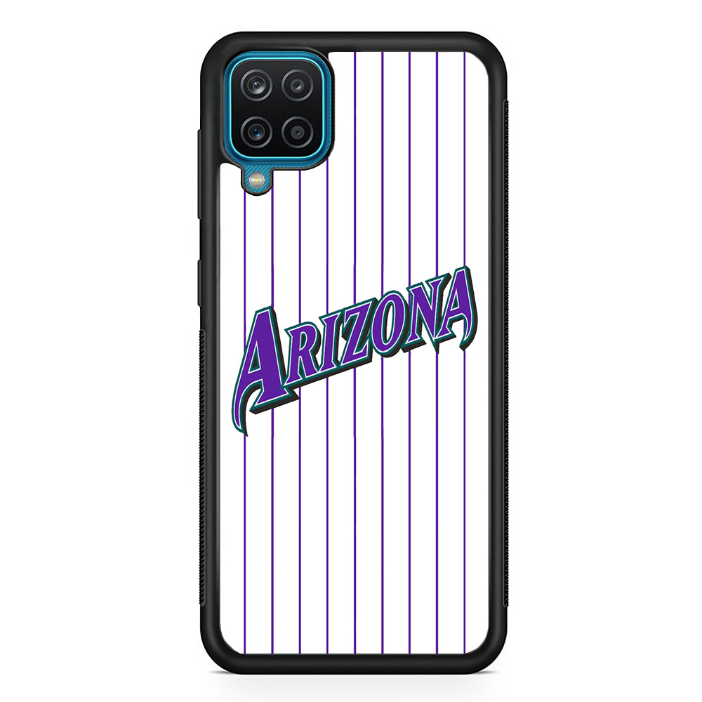 Baseball Arizona Diamondbacks MLB 001 Samsung Galaxy A12 Case-Phone Case-Rubber Black (2D Case)-Altracase