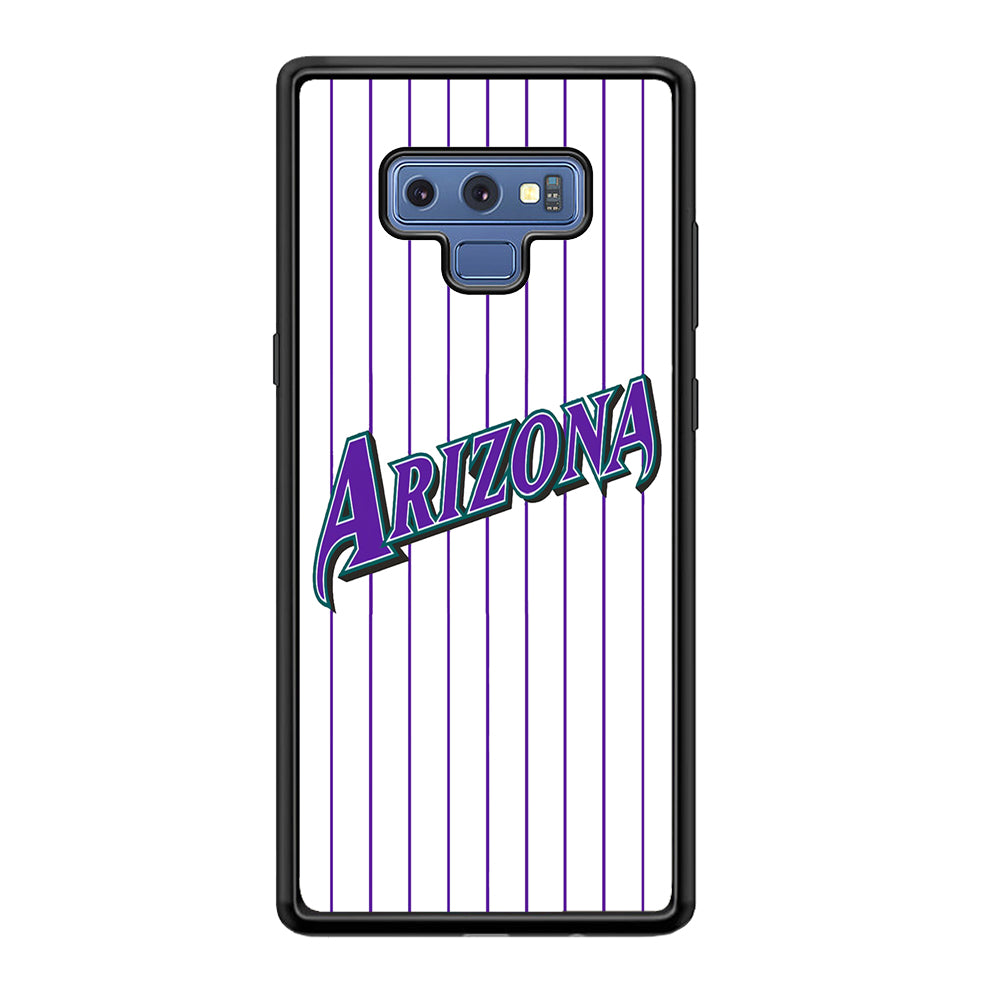 Baseball Arizona Diamondbacks MLB 001 Samsung Galaxy Note 9 Case-Phone Case-Rubber Black (2D Case)-Altracase