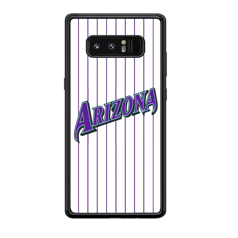 Baseball Arizona Diamondbacks MLB 001 Samsung Galaxy Note 8 Case-Phone Case-Rubber Black (2D Case)-Altracase