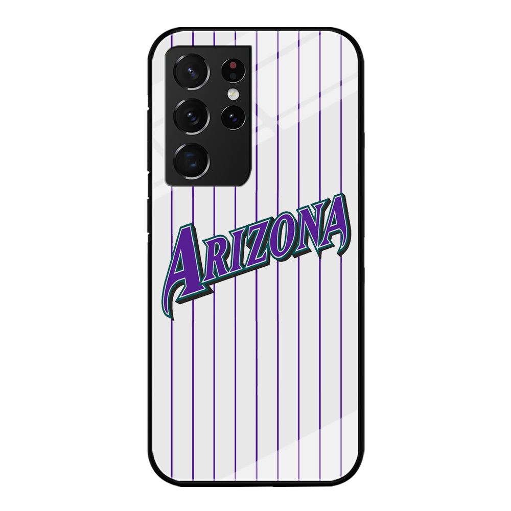 Baseball Arizona Diamondbacks MLB 001 Samsung Galaxy S23 Ultra Case-Phone Case-Tempered Glass Case-Altracase