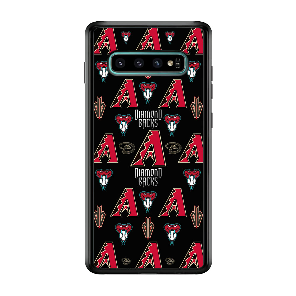 Baseball Arizona Diamondbacks MLB 002 Samsung Galaxy S10 Case-Phone Case-Rubber Black (2D Case)-Altracase