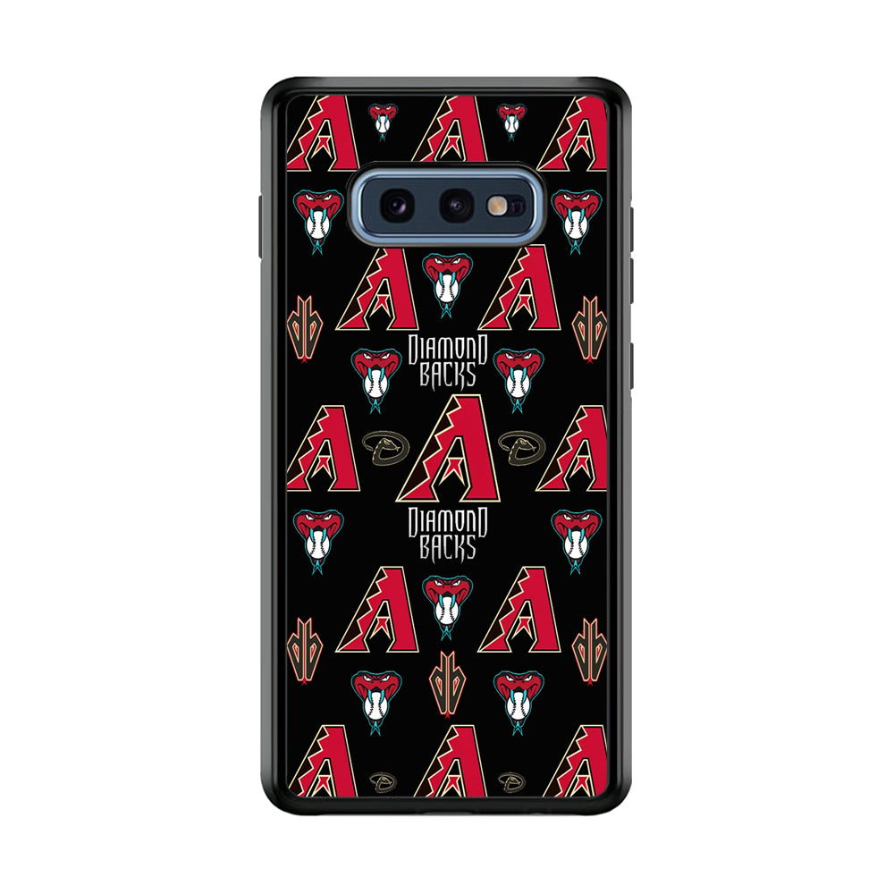 Baseball Arizona Diamondbacks MLB 002 Samsung Galaxy S10E Case-Phone Case-Rubber Black (2D Case)-Altracase