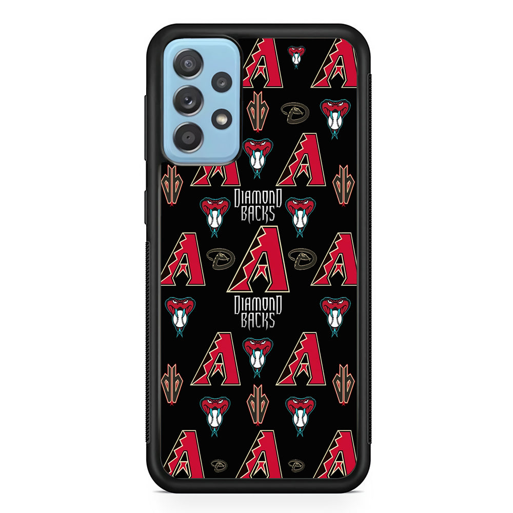 Baseball Arizona Diamondbacks MLB 002 Samsung Galaxy A52 Case-Phone Case-Rubber Black (2D Case)-Altracase