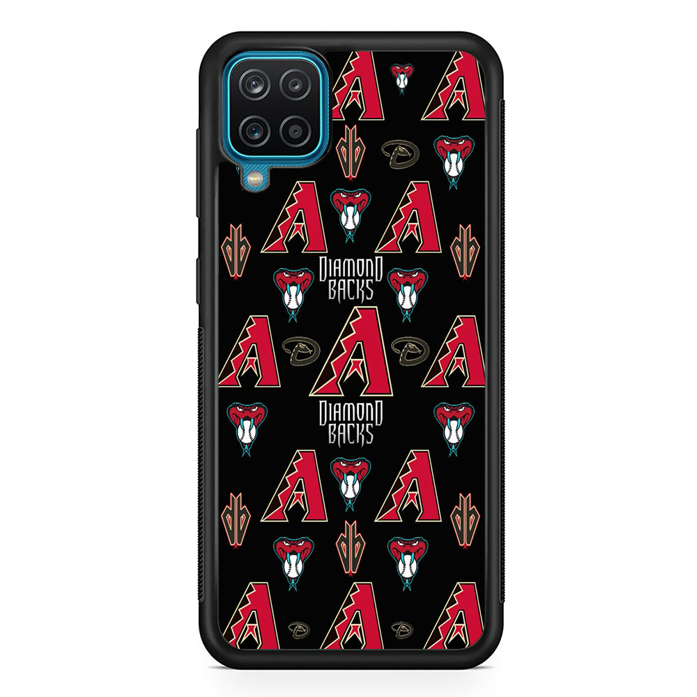 Baseball Arizona Diamondbacks MLB 002 Samsung Galaxy A12 Case-Phone Case-Rubber Black (2D Case)-Altracase