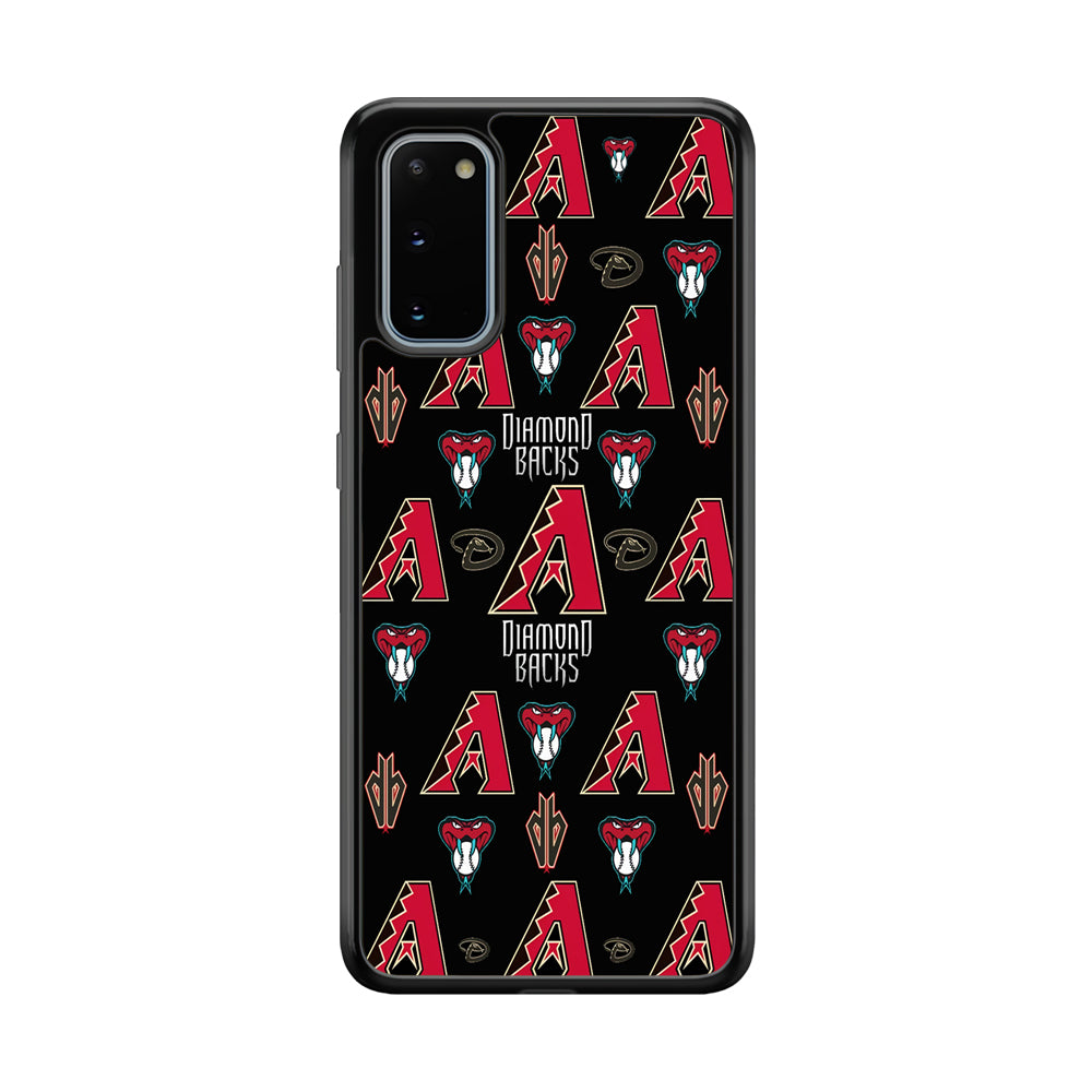 Baseball Arizona Diamondbacks MLB 002 Samsung Galaxy S20 Case-Phone Case-Rubber Black (2D Case)-Altracase