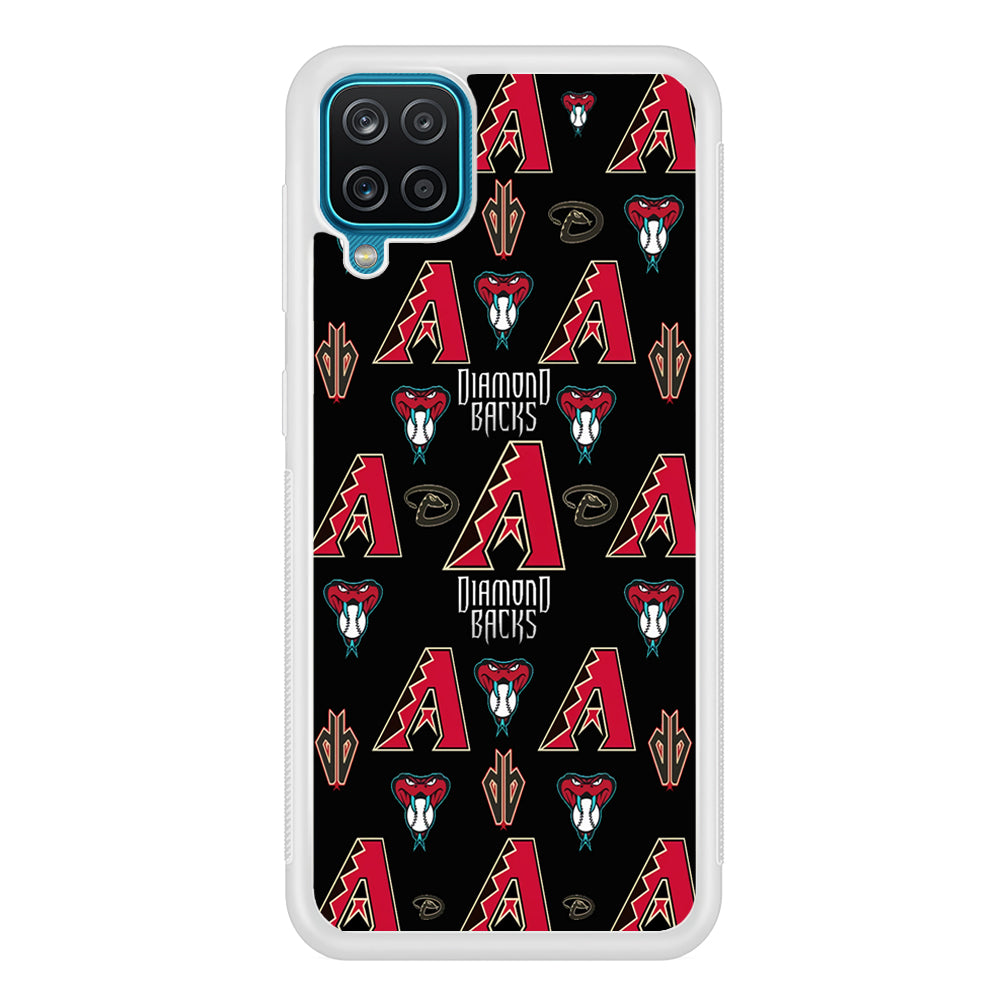 Baseball Arizona Diamondbacks MLB 002 Samsung Galaxy A12 Case-Phone Case-Rubber White (2D Case)-Altracase