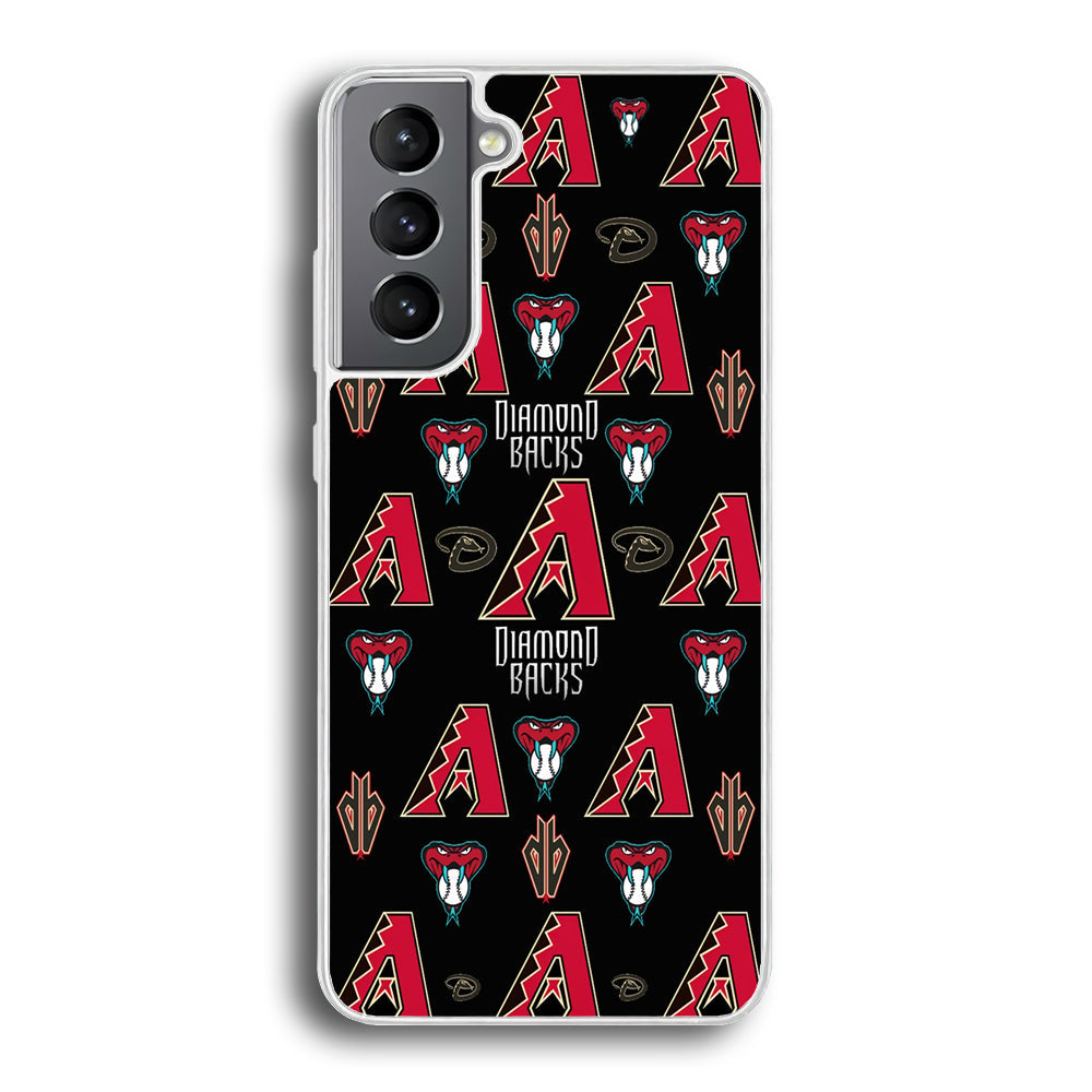 Baseball Arizona Diamondbacks MLB 002 Samsung Galaxy S23 Plus Case-Phone Case-Rubber White (2D Case)-Altracase