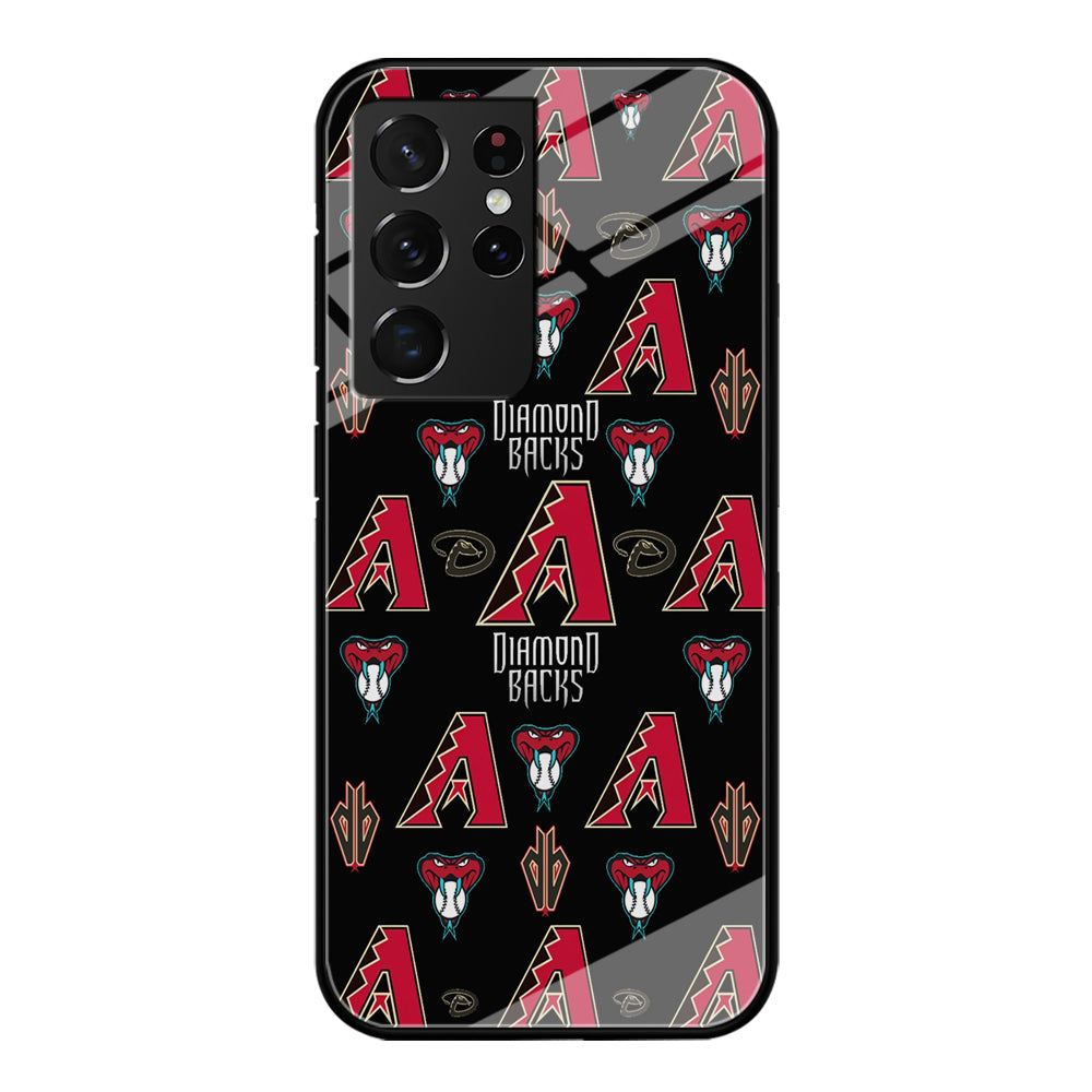 Baseball Arizona Diamondbacks MLB 002 Samsung Galaxy S23 Ultra Case-Phone Case-Tempered Glass Case-Altracase