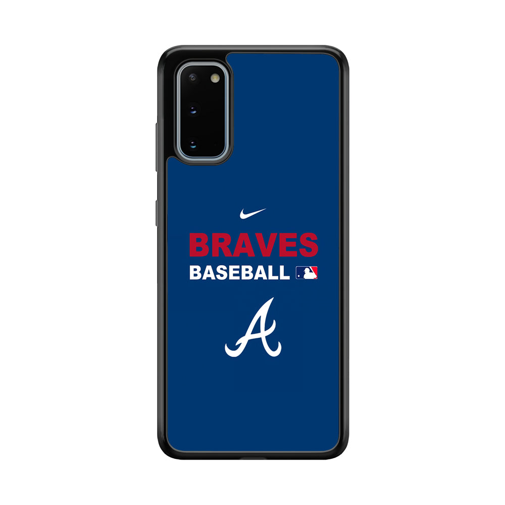 Baseball Atlanta Braves MLB 001 Samsung Galaxy S20 Case-Phone Case-Rubber Black (2D Case)-Altracase