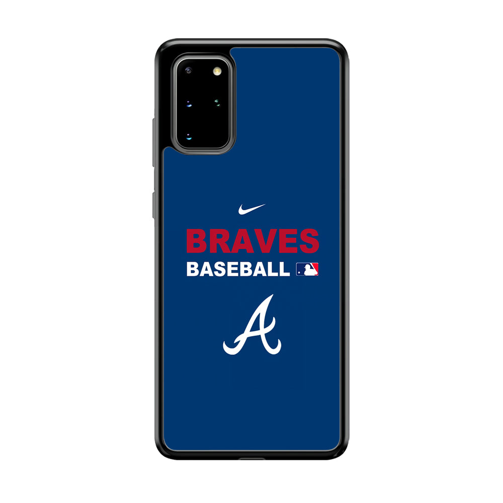 Baseball Atlanta Braves MLB 001 Samsung Galaxy S20 Plus Case-Phone Case-Rubber Black (2D Case)-Altracase