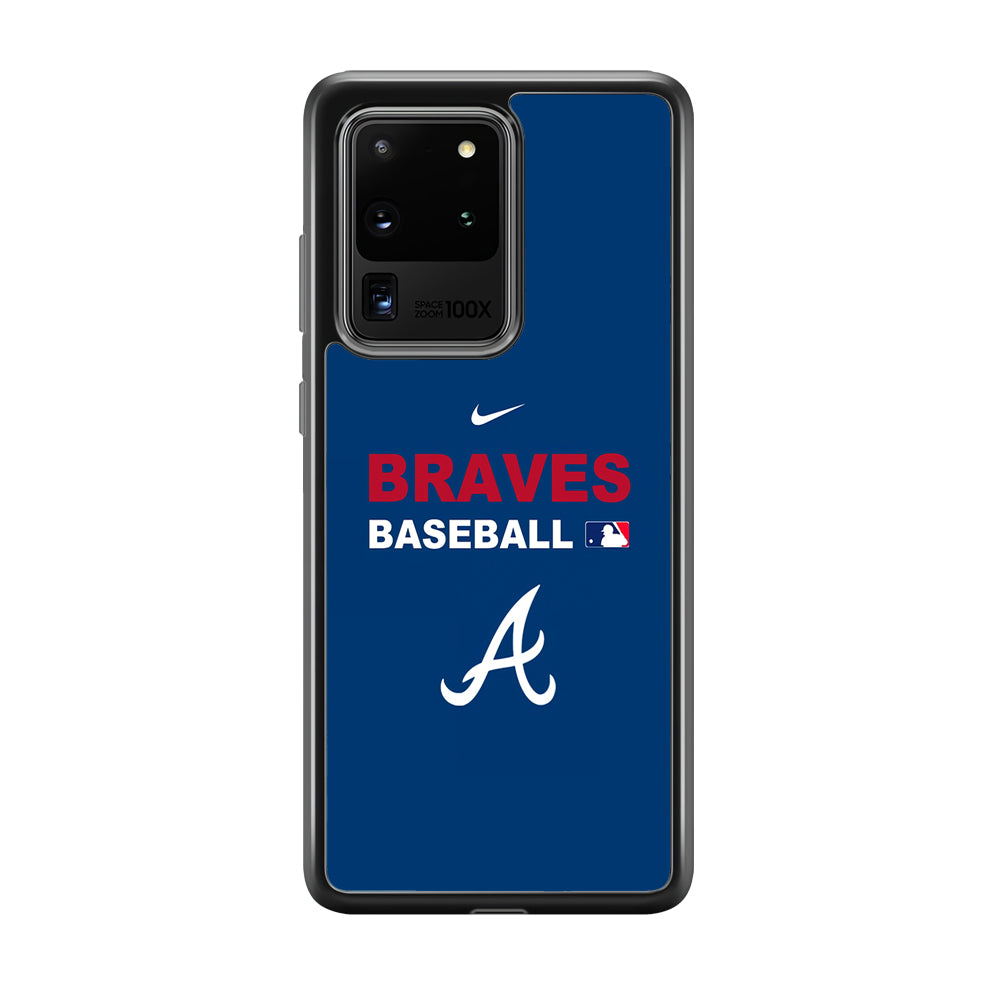 Baseball Atlanta Braves MLB 001 Samsung Galaxy S20 Ultra Case-Phone Case-Tempered Glass Case-Altracase