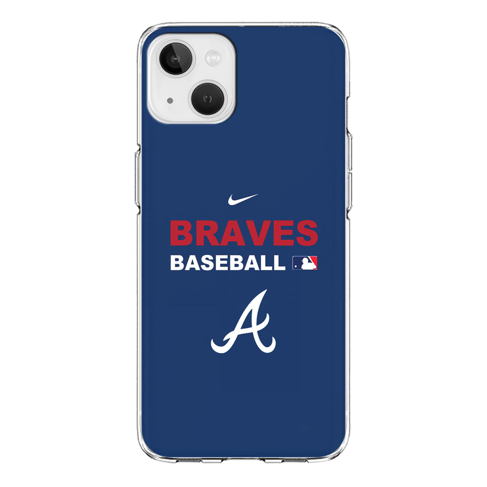 Baseball Atlanta Braves MLB 001 iPhone 15 Plus Case-Phone Case-Clear Soft Case-Altracase