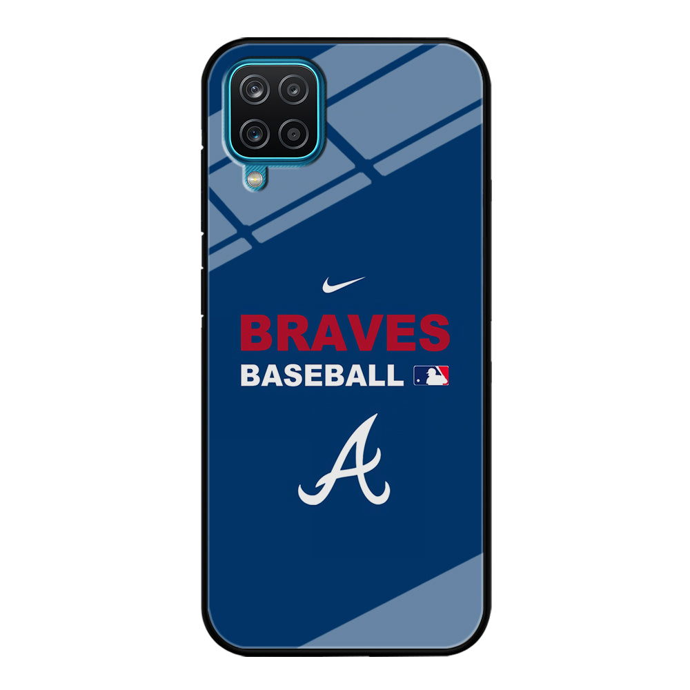 Baseball Atlanta Braves MLB 001 Samsung Galaxy A12 Case-Phone Case-Tempered Glass Case-Altracase