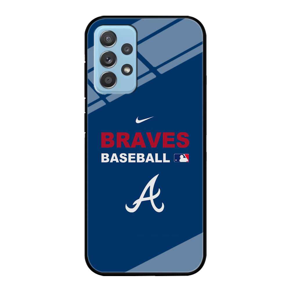 Baseball Atlanta Braves MLB 001 Samsung Galaxy A72 Case-Phone Case-Tempered Glass Case-Altracase