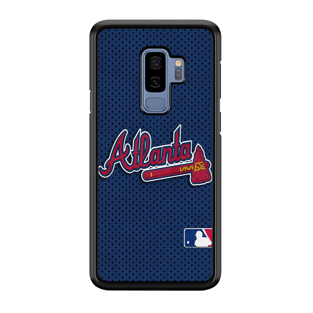 Baseball Atlanta Braves MLB 002 Samsung Galaxy S9 Plus Case-Phone Case-Rubber Black (2D Case)-Altracase