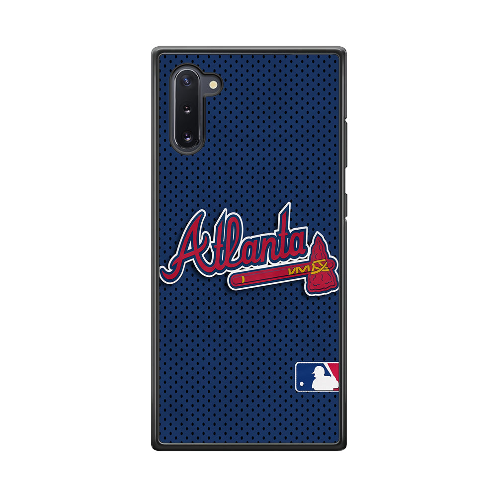 Baseball Atlanta Braves MLB 002 Samsung Galaxy Note 10 Case-Phone Case-Rubber Black (2D Case)-Altracase
