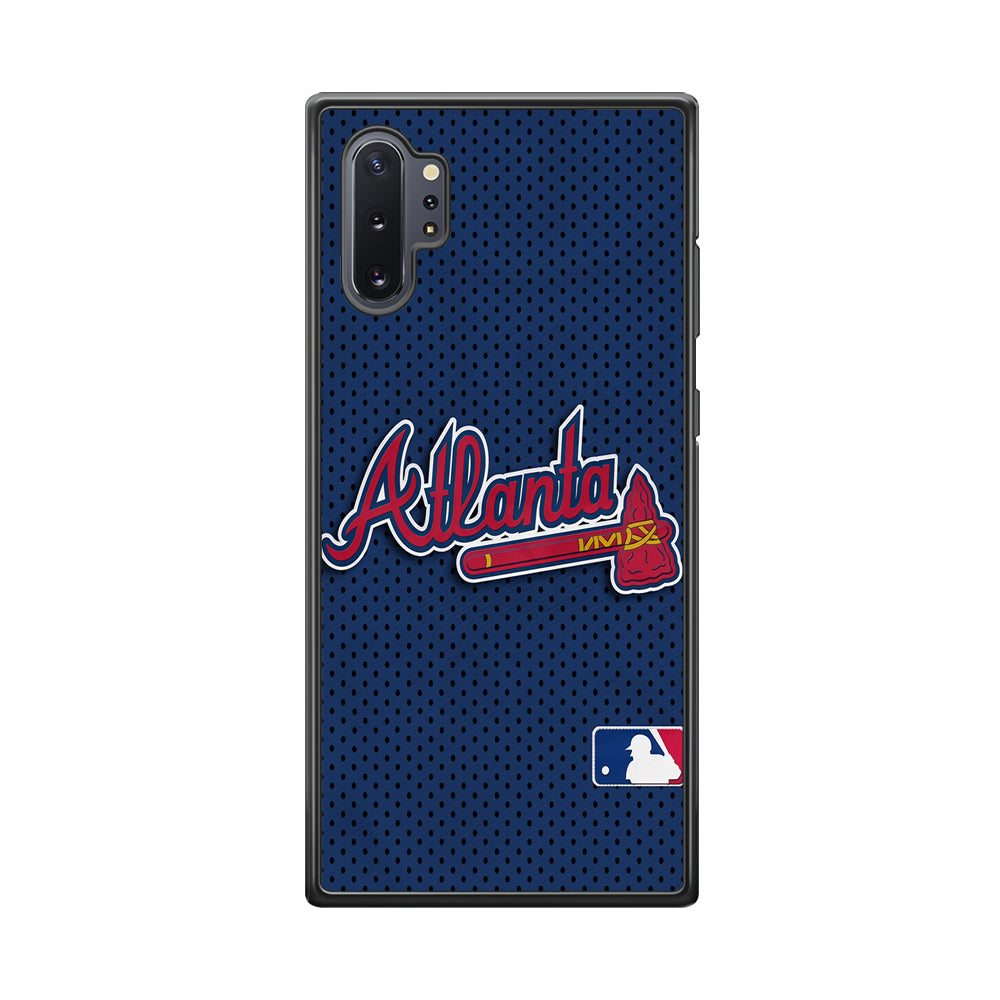 Baseball Atlanta Braves MLB 002 Samsung Galaxy Note 10 Plus Case-Phone Case-Rubber Black (2D Case)-Altracase