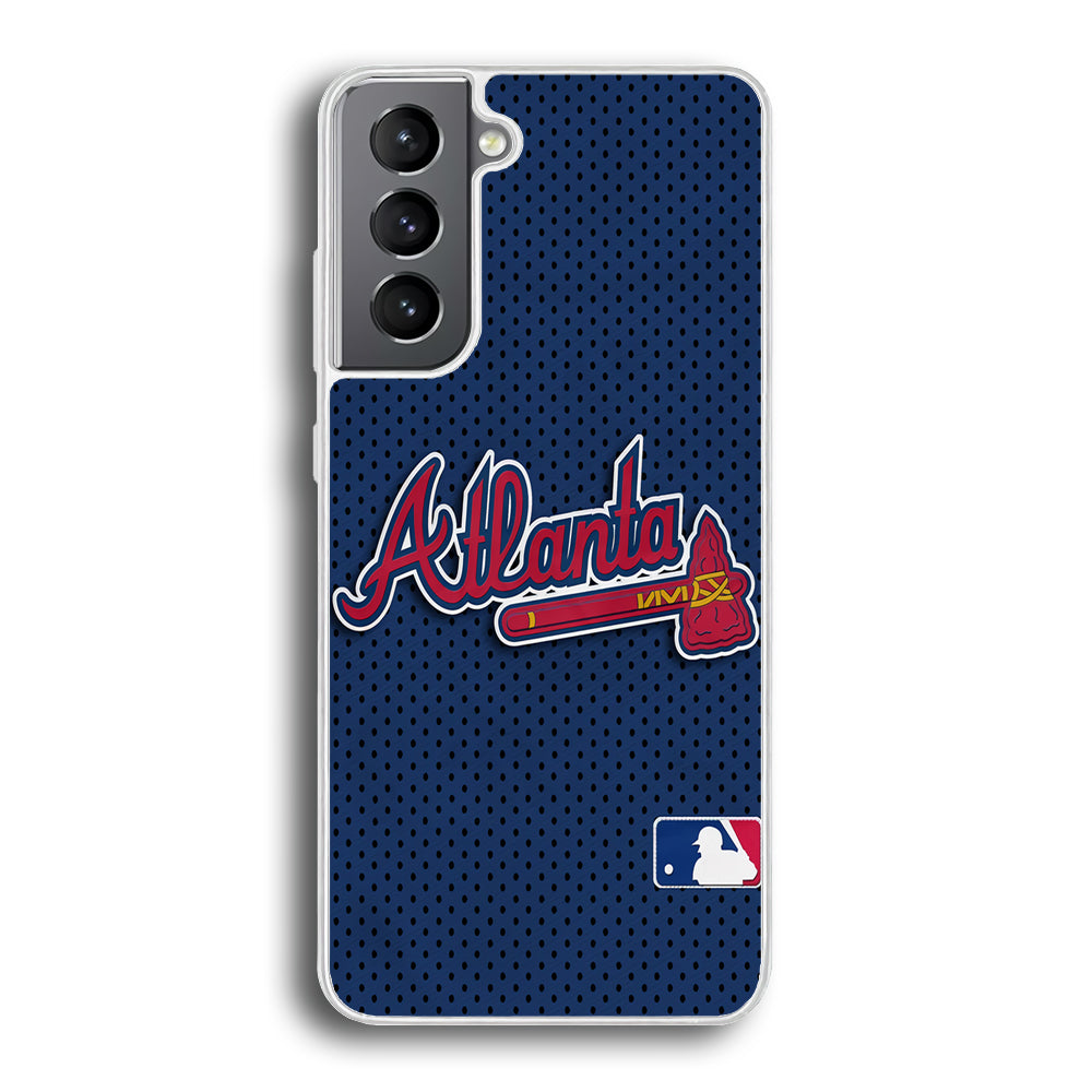 Baseball Atlanta Braves MLB 002 Samsung Galaxy S21 Plus Case-Phone Case-Rubber White (2D Case)-Altracase