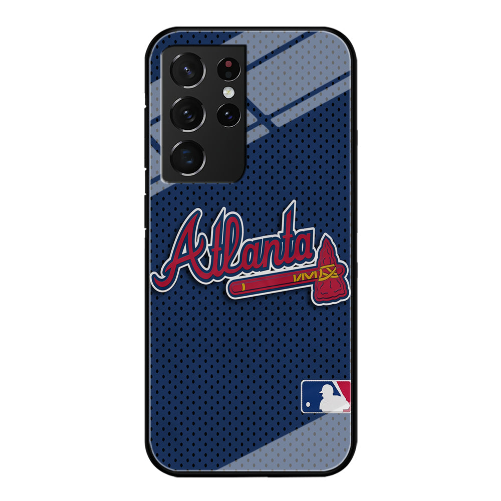 Baseball Atlanta Braves MLB 002 Samsung Galaxy S24 Ultra Case-Phone Case-Tempered Glass Case-Altracase