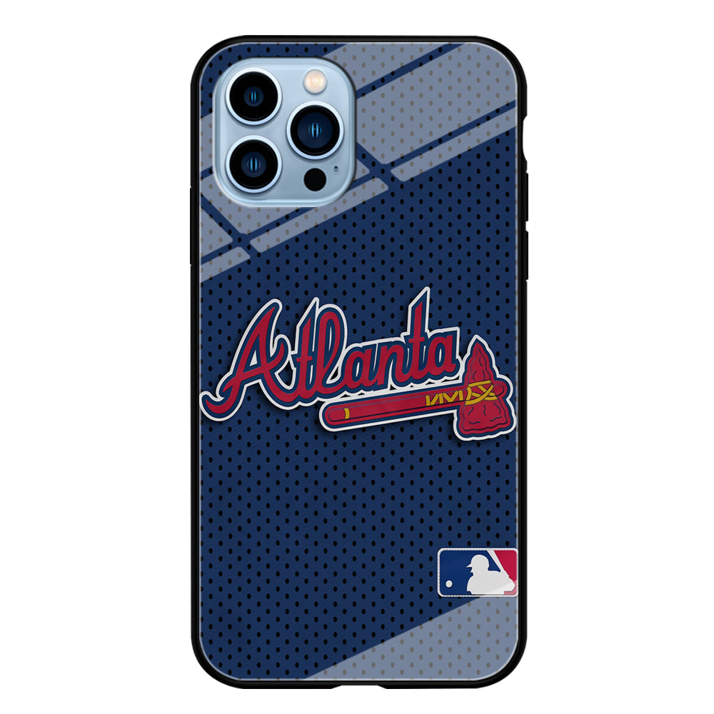 Baseball Atlanta Braves MLB 002 iPhone 14 Pro Case-Phone Case-Tempered Glass Case-Altracase