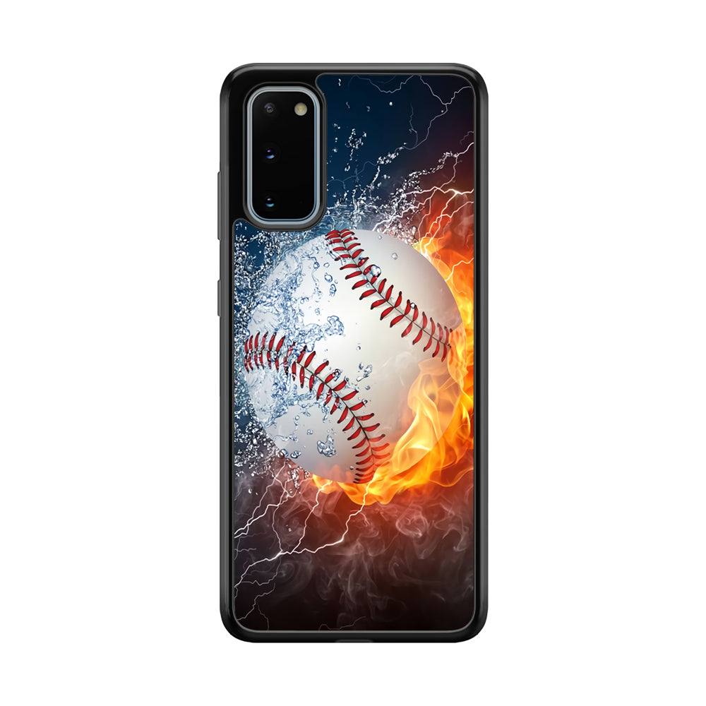 Baseball Ball Cool Art Samsung Galaxy S20 Case-Phone Case-Tempered Glass Case-Altracase