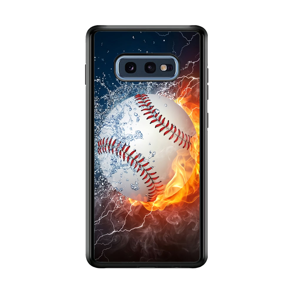Baseball Ball Cool Art Samsung Galaxy S10E Case-Phone Case-Tempered Glass Case-Altracase