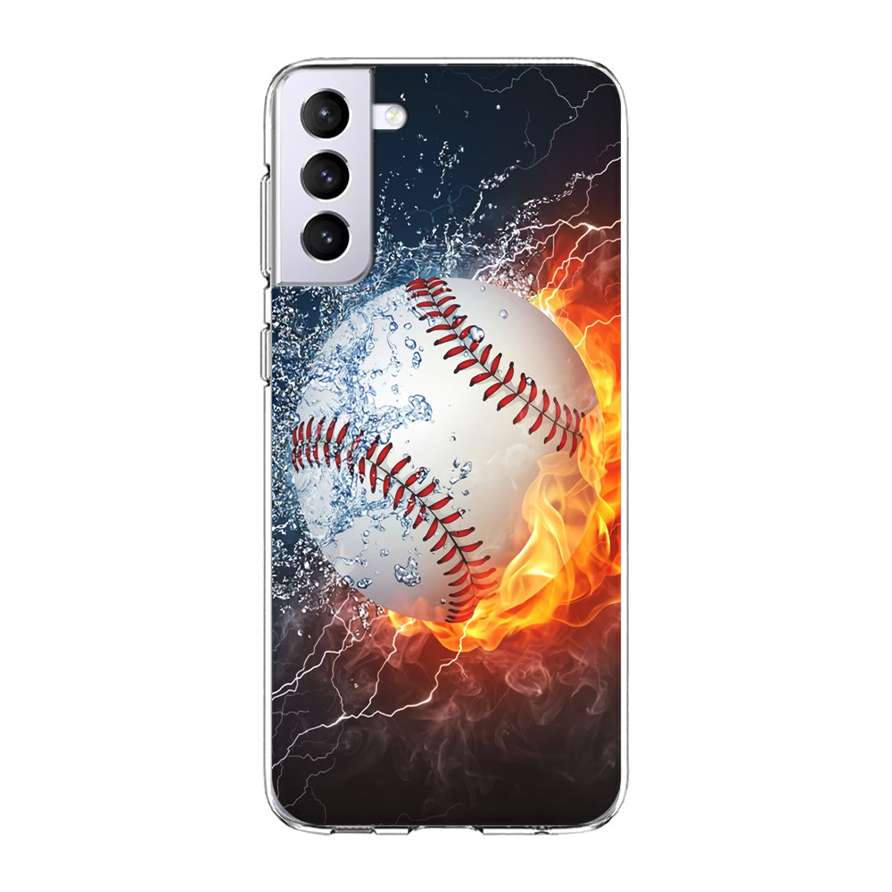 Baseball Ball Cool Art Samsung Galaxy S21 Plus Case-Phone Case-Clear Soft Case-Altracase