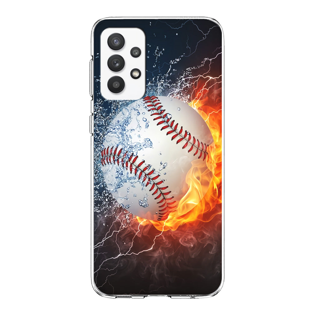 Baseball Ball Cool Art Samsung Galaxy A32 Case-Phone Case-Clear Soft Case-Altracase