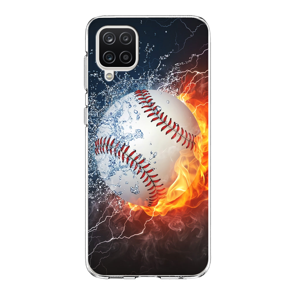 Baseball Ball Cool Art Samsung Galaxy A12 Case-Phone Case-Clear Soft Case-Altracase