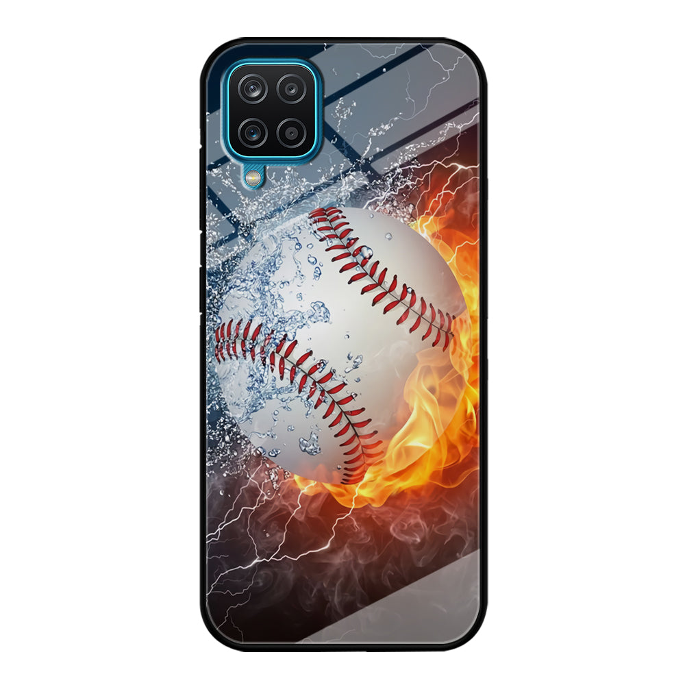 Baseball Ball Cool Art Samsung Galaxy A12 Case-Phone Case-Tempered Glass Case-Altracase